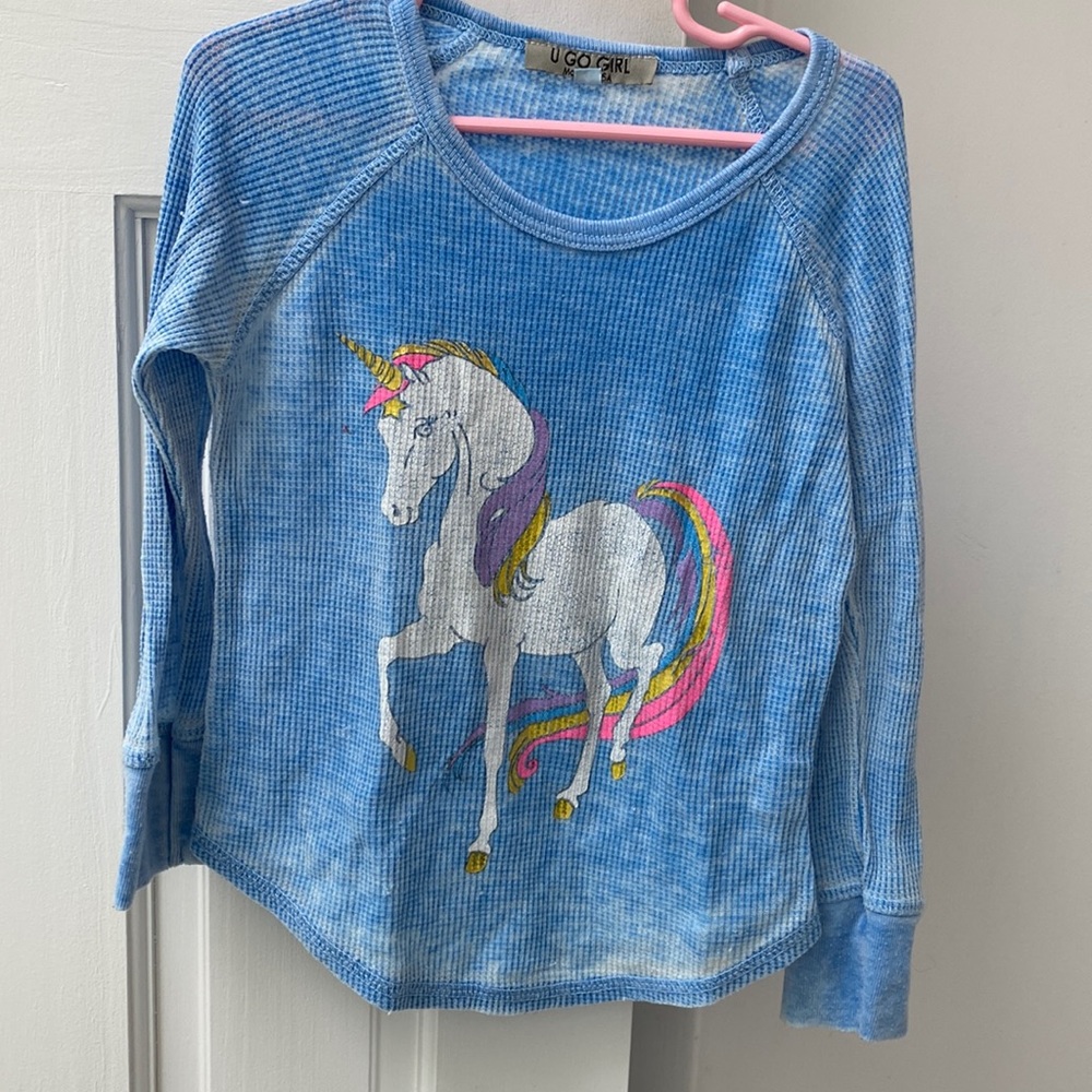 U Go Girl unicorn long sleeve top